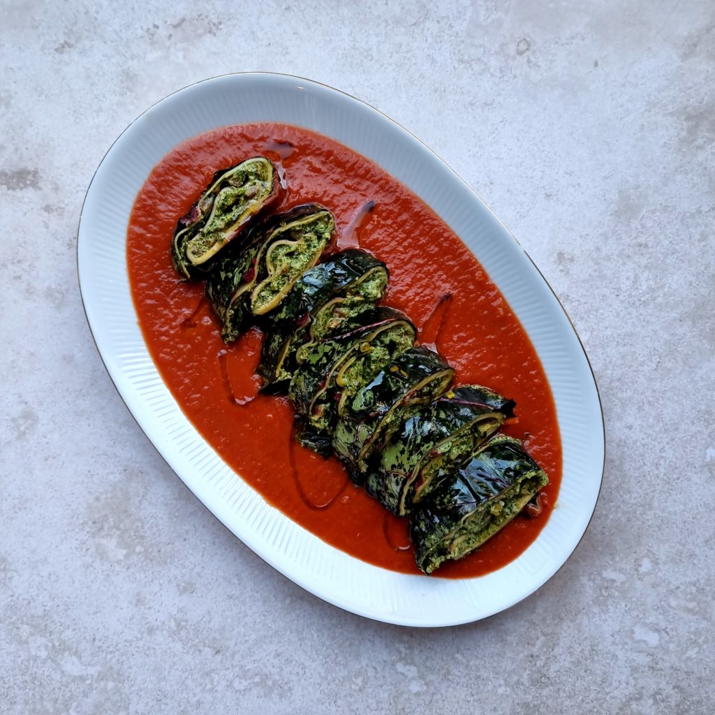 Chard rotolo from Mezcla