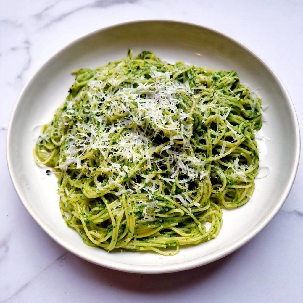 Angel hair with garlic butter from Smitten Kitchen Keepers