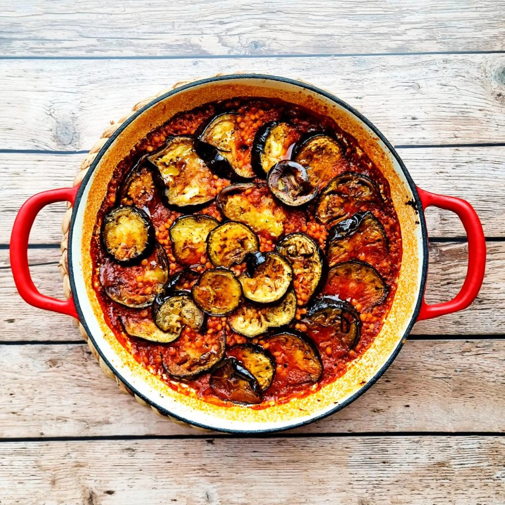 Eggplant and couscous from Smitten Kitchen Keepers