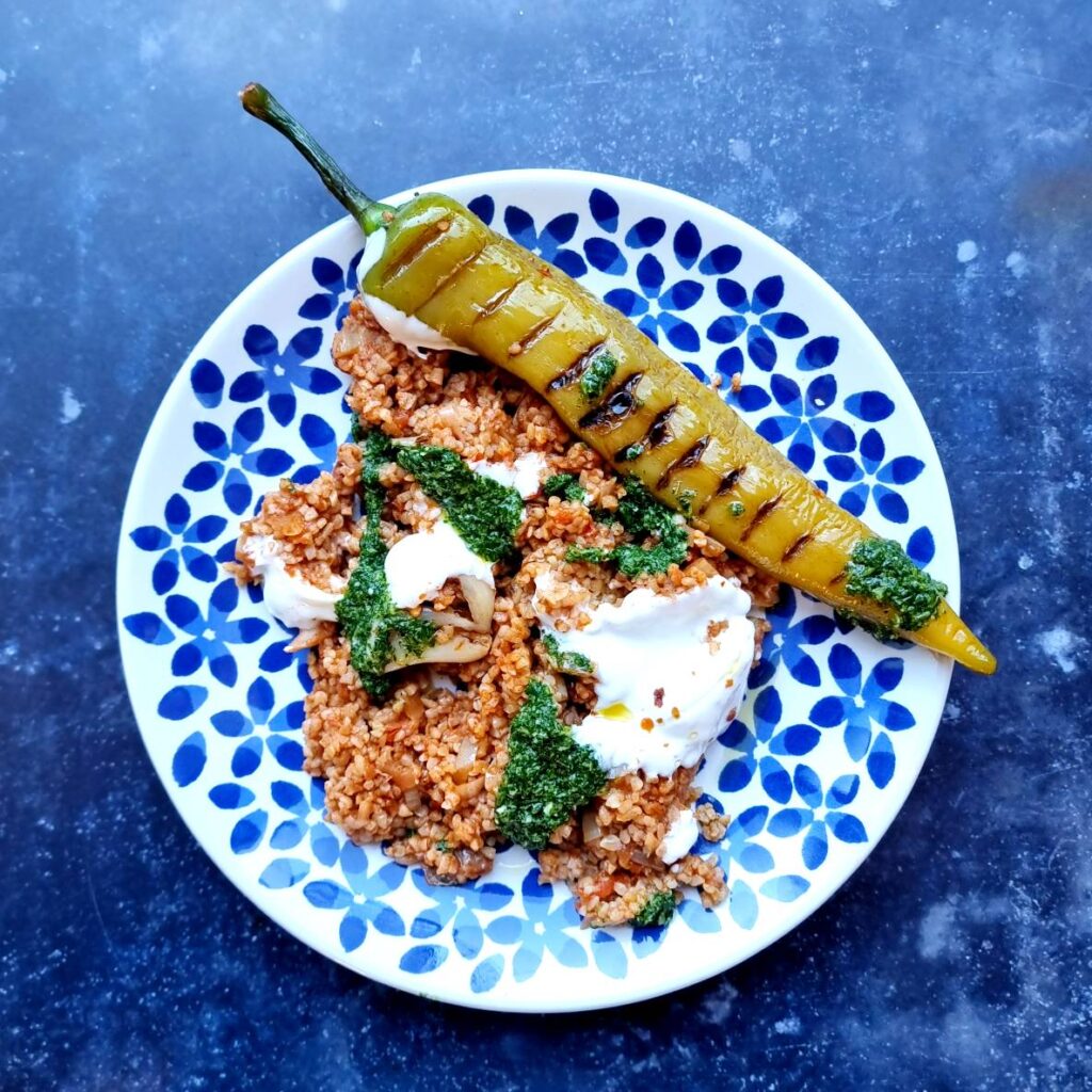 Green pepper bulgur